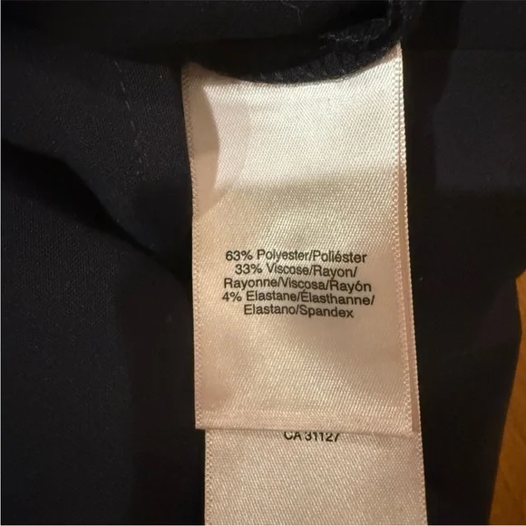 NWT DKNY Black Asymmetrical Wrap Pencil Skirt Workwear Size 8 - Picture 4 of 5